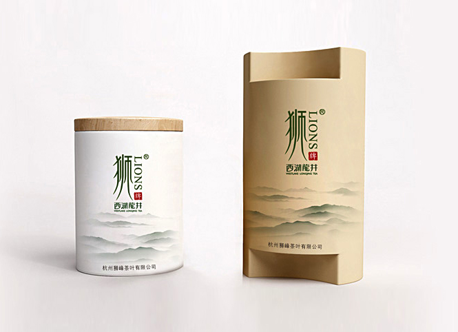 狮牌龙井包装设计
